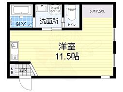 SELENITE塚本 ワンルームの間取図画像