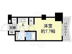セレニテ新大阪弐番館 1Kの間取図画像