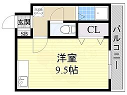 ゴールドマンション ワンルームの間取図画像