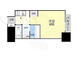 ファステート北大阪ラッセル 1Kの間取図画像