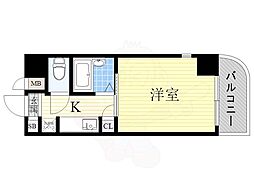 リーガル新大阪 1Kの間取図画像