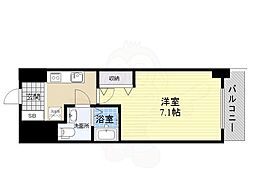 ラクラス新大阪 1Kの間取図画像