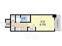 ベラジオ三国駅前 1Kの間取図画像