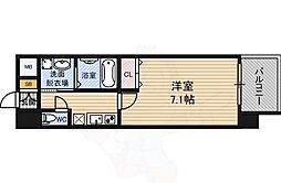 プランドール新大阪サウスレジデンス 1Kの間取図画像