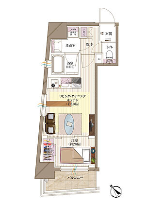 角住戸の特性を...