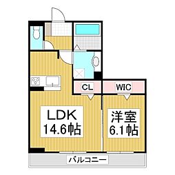 間取図画像 1LDK