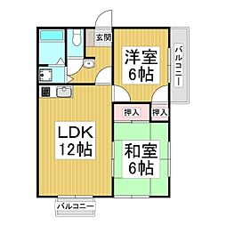 ソージュ 2LDKの間取図画像