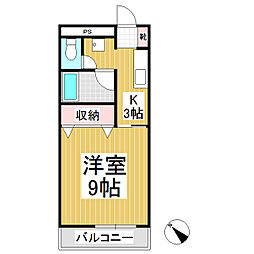グリーンピア加美 1Kの間取図画像