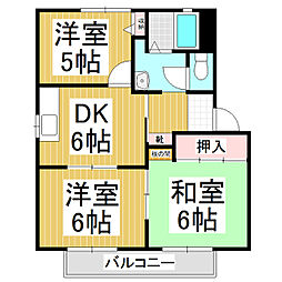 ファインパレスE 3DKの間取図画像