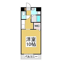 ブリッサ朝日 1Kの間取図画像