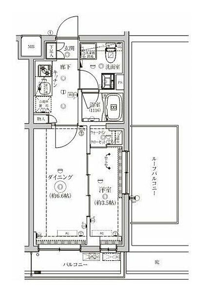 神奈川県横浜市西区老松町(賃貸マンション1DK・3階・30.15㎡)の写真 その2