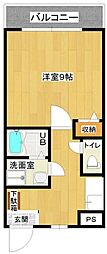 アマリエンバード 1DKの間取図画像