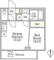 東京都新宿区四谷４丁目18-10（賃貸マンション1DK・2階・26.09㎡） その2