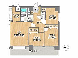 間取図画像 3LDK