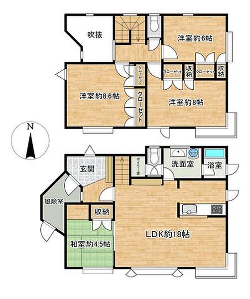 間取りを拡大表示