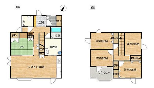 間取りを拡大表示