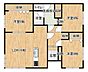 間取り：【間取り図】間取りは和室を洋室に変更し、3部屋洋室になります。