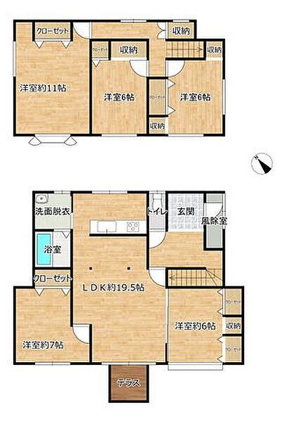 間取りを拡大表示