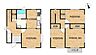 間取り：【間取図】4DKの二階建て住宅です。