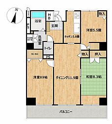 間取図画像 3LDK