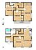 間取り：【間取り図】1階にLDK+1部屋ある間取りです。上下階にトイレあります。3～4人家族向けのお部屋数ですね♪