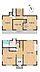 間取り：【間取り図】4LDKの2階建てです。1階にLDKと居室、2階3部屋3ございます。各部屋に収納があるので、部屋を広く使える間取りになっています。