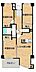 間取り：【間取図】お部屋の間取り図です。南西向きの3LDKのお部屋です。各部屋に収納が設置されています。