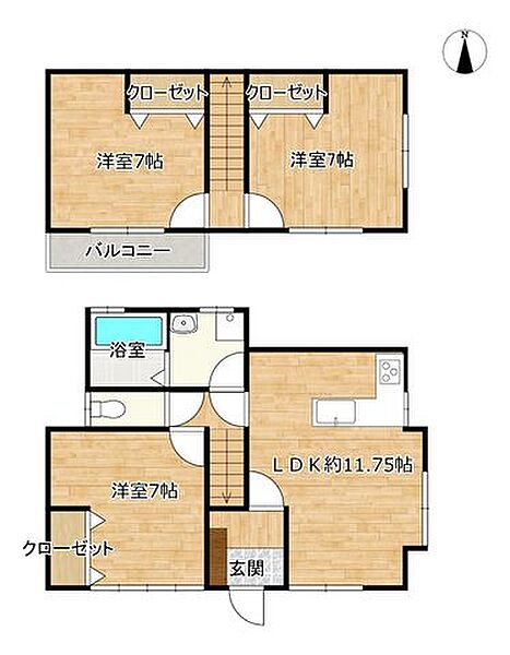 間取りを拡大表示