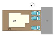 【区画図】駐車は3台可能です。