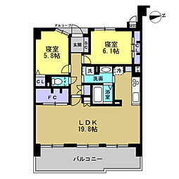間取図画像 2LDK