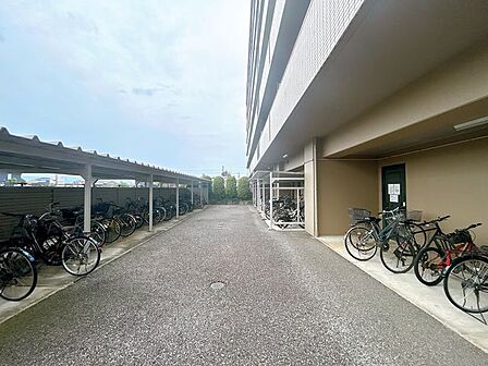駐輪場です