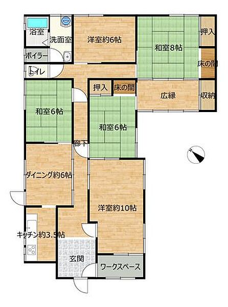 間取りを拡大表示