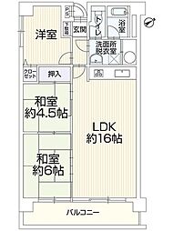 MAC倉敷神田コート 3LDKの間取図画像