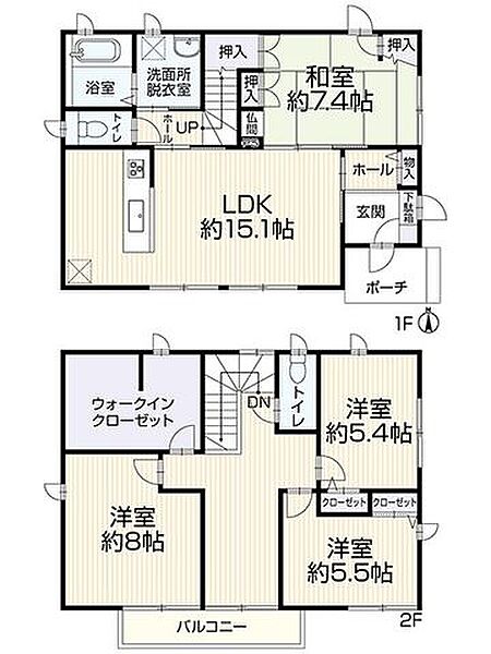 間取りを拡大表示