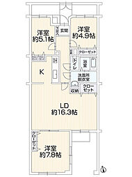 間取図画像 3LDK