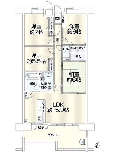 間取りを拡大表示