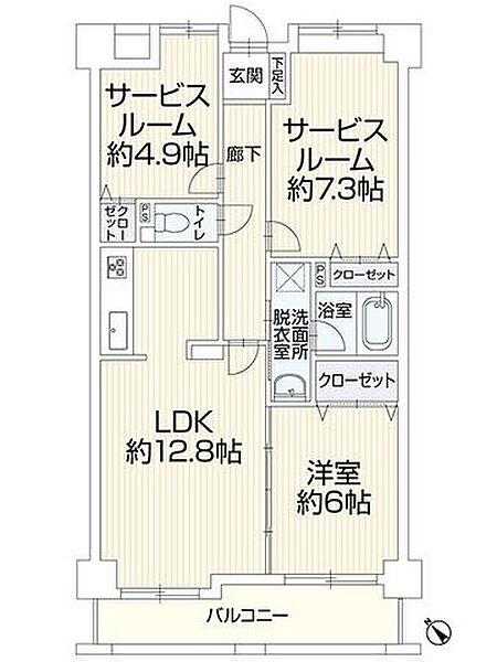 間取りを拡大表示