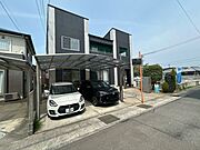 【リフォーム中】カーポートはクリーニングを行います。車止めもあるので安心です。