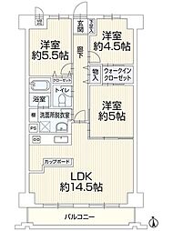 ライオンズマンション松山本町 3LDKの間取図画像