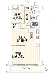 間取図画像 2LDK