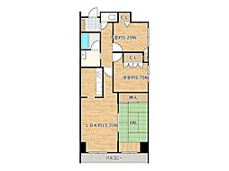 アルファガーデン錦町2 3LDKの間取図画像