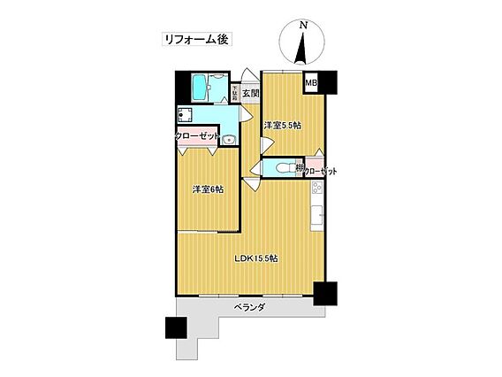 【間取図】2L...