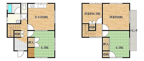 間取りを拡大表示