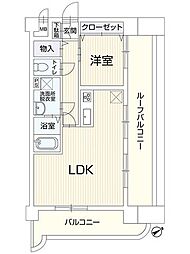 三愛シティライフ箱崎2 1LDKの間取図画像