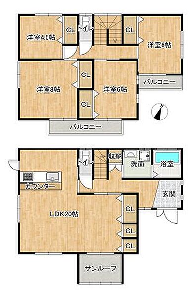 間取りを拡大表示