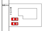 カーポート内に2台駐車可能です。お庭など整地すれば複数台駐車可能です