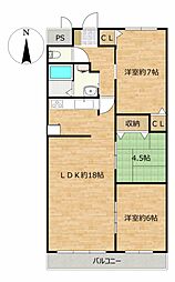 間取図画像 3LDK