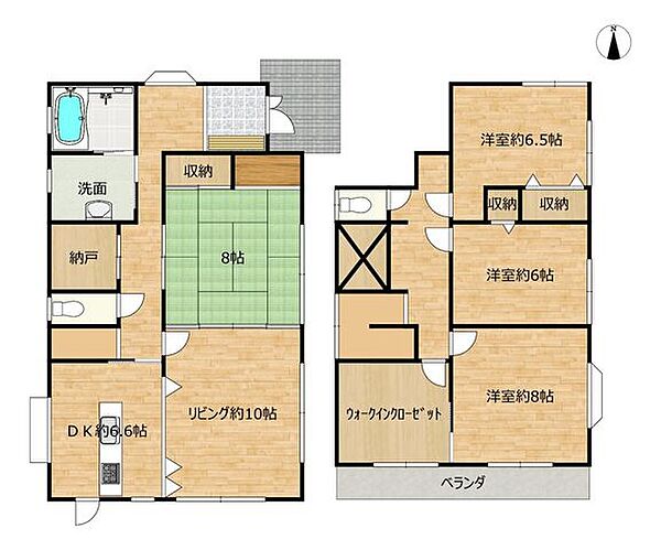 間取りを拡大表示