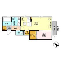 ホワイトコーストピノ  ｜ 千葉県市川市相之川4丁目4-17（賃貸アパート1LDK・1階・38.63㎡） その2