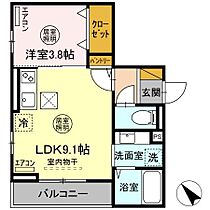 ガルデ妙典  ｜ 千葉県市川市塩焼1丁目2（賃貸アパート1LDK・1階・32.83㎡） その2